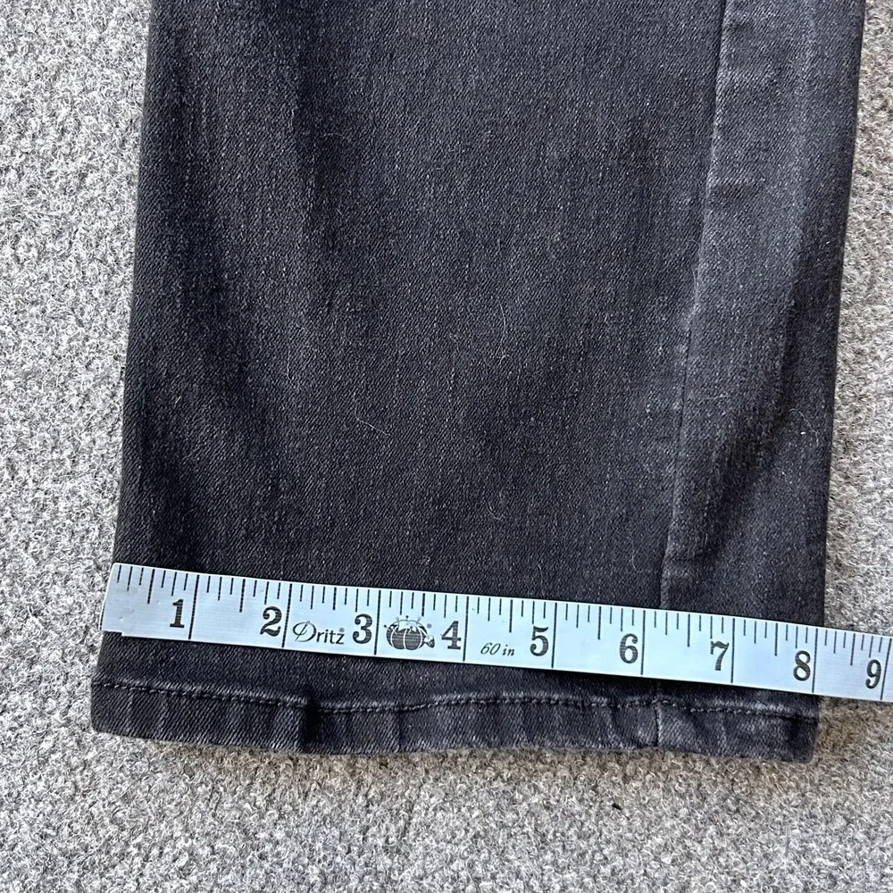 True Religion Ricky Relaxed Straight Jeans‎ Mens 34x33 Black Stretch Denim Logo